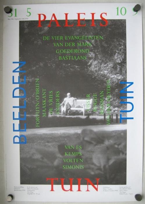 Affiche: Paleistuin - Beeldentuin, Verzamelen, Posters, Gebruikt, Overige onderwerpen, Rechthoekig Staand, Ophalen of Verzenden