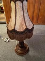 Schemerlamp met rundlederen kap, Ophalen of Verzenden