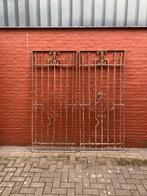 Antiek smeedijzeren hekwerk, Ophalen of Verzenden, Gebruikt, IJzer, Sierhekwerk