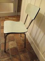 Vintage Stoel met Metalen Frame, formica jaren 60, Huis en Inrichting, Stoelen, Gebruikt, Twee, Overige kleuren, Vintage