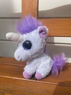 Eenhoorn / unicorn knuffel paars wit glitterogen, Kinderen en Baby's, Speelgoed | Knuffels en Pluche, Ophalen of Verzenden, Overige typen