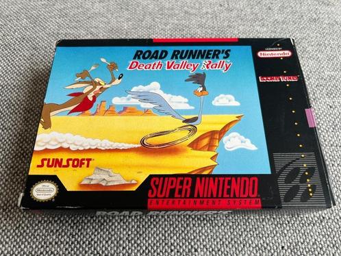 Road Runner's Death Valley Rally - SNES USA - CIB, Spelcomputers en Games, Games | Nintendo Super NES, Zo goed als nieuw, Racen en Vliegen