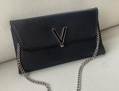 Mario Valentino clutch zwart Crossbody, Sieraden, Tassen en Uiterlijk, Tassen | Damestassen, Gebruikt, Avondtasje, Zwart, Ophalen of Verzenden