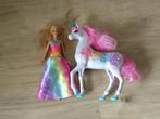 Barbie + eenhoorn, Ophalen of Verzenden, Zo goed als nieuw