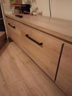 TV meubel van Leen Bakker, type "Finn", licht eikenkleur, Ophalen, Gebruikt, 150 tot 200 cm, Minder dan 100 cm