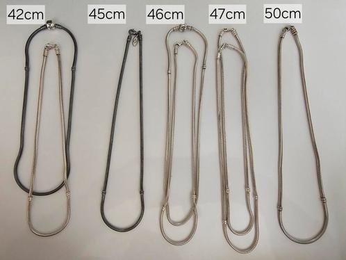 Prachtige originele Pandora kettingen (zilver), Sieraden, Tassen en Uiterlijk, Kettingen, Zo goed als nieuw, Zilver, Zilver, Ophalen of Verzenden