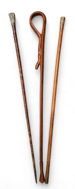 1557. Houten wandelstokken, midden 20e eeuw, Antiek en Kunst, Ophalen of Verzenden