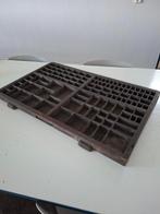 grote antieke drukkerij lade letterbak vintage industrieel, Ophalen of Verzenden