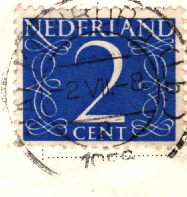 964449 Valkenburg 1956 Cauberg Gelopen met postzegel, Ophalen of Verzenden, 1940 tot 1960, Gelopen, Limburg