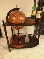 UNIEKE GLOBEBAR BAR GLOBE MET TAFEL 90X70X45 CM TOPSTAAT!!, Antiek en Kunst, Ophalen