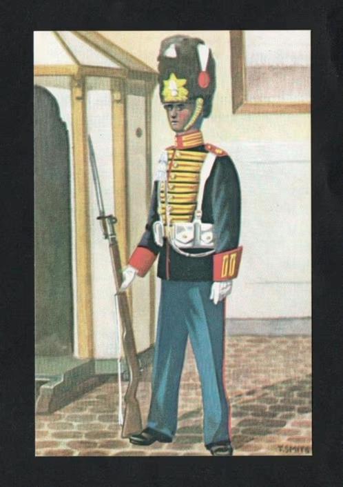 Militaire Ansichtkaart Garderegiment Grenadiers., Verzamelen, Ansichtkaarten | Themakaarten, Ongelopen, 1940 tot 1960, Ambachten of Beroep
