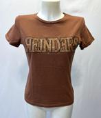 REINDERS Bruin goud logo t-shirt  Maat XS, Kleding | Dames, Maat 34 (XS) of kleiner, Ophalen of Verzenden, Bruin, Zo goed als nieuw