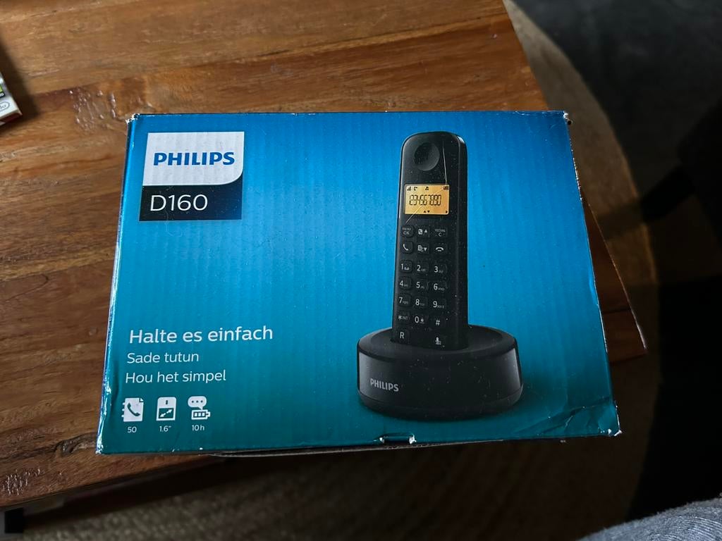 Philips vaste telefoon, Ophalen of Verzenden, Gebruikt, 1 handset