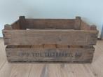 Vintage houten fruitkist/veilingkist, Huis en Inrichting, Woonaccessoires | Kisten, Ophalen, Gebruikt, Minder dan 50 cm