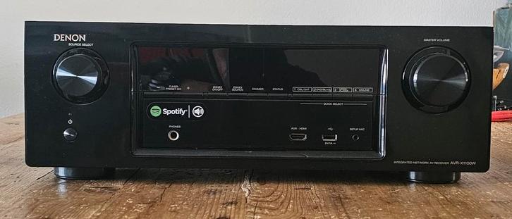 Denon AVR-X1100W 7.1 AV Receiver, Audio, Tv en Foto, Versterkers en Receivers, 120 watt of meer, Denon, Ophalen of Verzenden