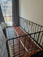 1 persoonsbed zwart, Huis en Inrichting, Slaapkamer | Bedden, Ophalen, Gebruikt, Eenpersoons, Zwart