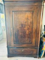 Mooie antieke eiken kast met lade en schappen, Ophalen of Verzenden