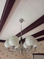 Vintage hanglamp met 6 bollen, Huis en Inrichting, Lampen | Hanglampen, Gebruikt, 50 tot 75 cm, Vintage, Ophalen of Verzenden