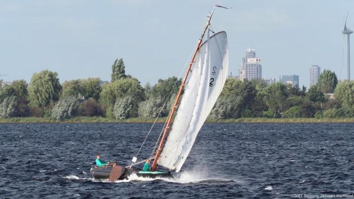 Zeilende Westlander Platbodem – 11,20 m, Watersport en Boten, Zeilen en Zeiltoebehoren, Gebruikt, Overige typen, 30 tot 60 m²