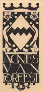 1884 Ex Libris Nederland : Jeanne Bieruma Oosting, 1934, Antiek en Kunst, Kunst | Etsen en Gravures, Verzenden