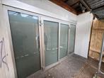 Aluminum kozijn dubbel deur winkelpui, Doe-het-zelf en Verbouw, Kozijnen en Schuifpuien, Ophalen, Deurkozijn, 225 cm of meer, Aluminium