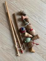Vintage Houten Tol Set, Antiek en Kunst, Antiek | Speelgoed, Ophalen of Verzenden