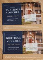 Kortingsvoucher Bewellness, 2 stuks, Tickets en Kaartjes, Twee personen, Kortingsbon, Spa of Sauna