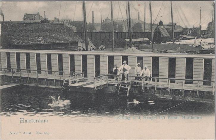 Amsterdam - Bassin Harthoorn Zwemles - Uitg. VIVAT No. 2694, Verzamelen, Ansichtkaarten | Nederland, Ongelopen, Noord-Holland