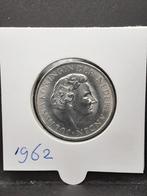 1 gulden 1962 Suriname koningin Juliana, Postzegels en Munten, Munten | Nederland, 1 gulden, Koningin Juliana, Zilver, Ophalen of Verzenden