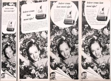 13 vintage advertenties reclames Castella zeep 1950 beauty s beschikbaar voor biedingen