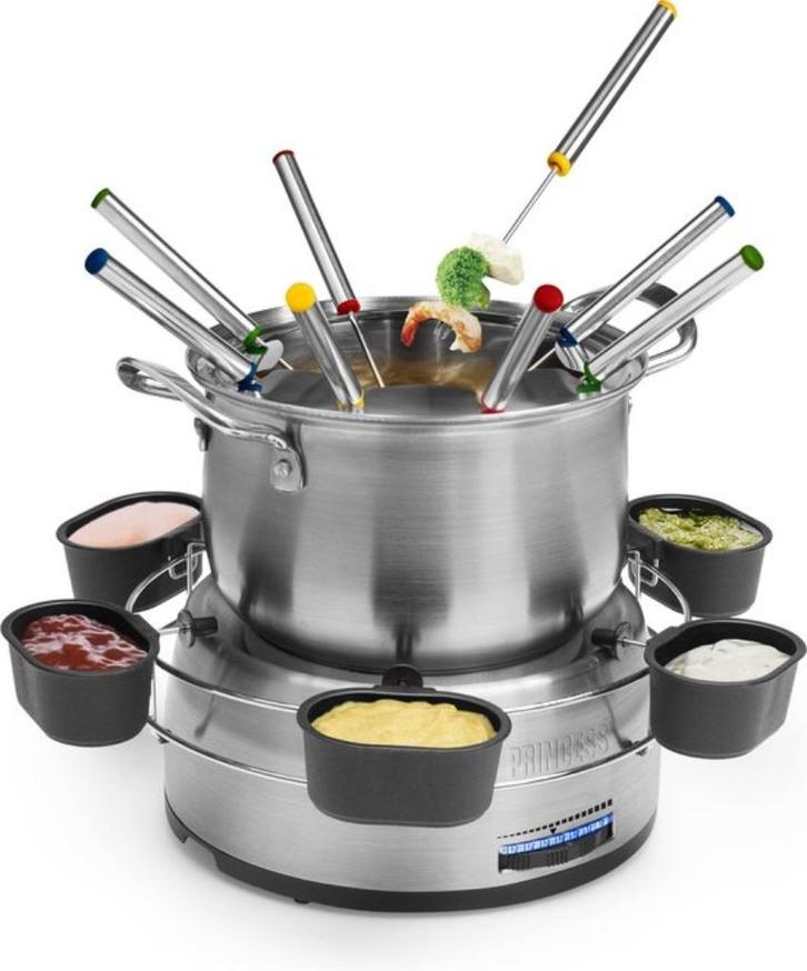 New Princess electric fondue set - 8 person, Witgoed en Apparatuur, Fonduesets, Nieuw, Fondueset, Elektrisch, Ophalen of Verzenden