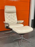 Stressless relax fauteuil met voetenbank, Ophalen of Verzenden, 75 tot 100 cm, Zo goed als nieuw