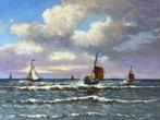 Leen van Vugt, zeilschepen op het IJsselmeer, Antiek en Kunst, Kunst | Schilderijen | Klassiek, Ophalen