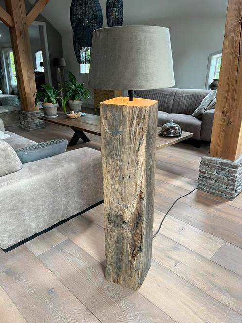 Lampen, Huis en Inrichting, Lampen | Hanglampen, Nieuw, 75 cm of meer, Hout, Ophalen