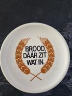 Porseleinen bord " Brood daar zit wat in"  Seltmann Weiden B, Antiek en Kunst, Antiek | Servies compleet, Ophalen of Verzenden