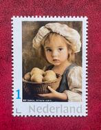 Persoonlijke postzegel kind brood schilderij, Ophalen of Verzenden