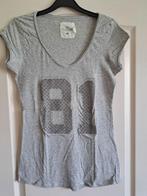 Licht grijs meisjes shirt T-shirt met V hals maat 170 / 176, Meisje, H&M, Ophalen of Verzenden, Zo goed als nieuw