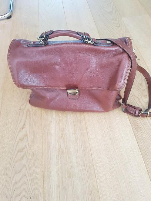 Katana leren Aktetas / Businesstas / Laptoptas, Sieraden, Tassen en Uiterlijk, Tassen | Schoudertassen, Gebruikt, Bruin, Leer