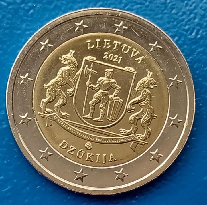 Litouwen 2 Euro "Dzukija" - 2021 UNC, Postzegels en Munten, Munten | Europa | Euromunten, 2 euro, Overige landen, Verzenden
