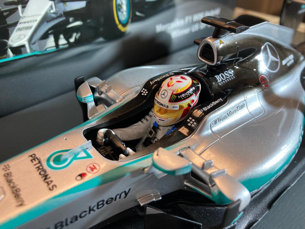 ✅ Lewis Hamilton 1:18 Winner US GP 2015 WC Spark 18S179 W06, Verzamelen, Ophalen of Verzenden, Nieuw, Formule 1