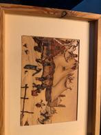Schilderijtjes prenten Anton pieck, Antiek en Kunst, Ophalen of Verzenden