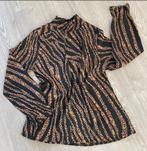 FOS AMSTERDAM NIEUW Prachtige zwart bruine blouse , mt M 38, Fos Amsterdam, Zwart, Nieuw, Ophalen