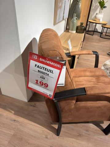 Buitenkans! Bogota fauteuil Cognac beschikbaar voor biedingen