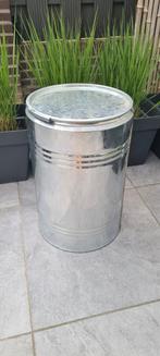 Grote afsluitbare ijzerenton, Tuin en Terras, Vuurkorven, Ophalen of Verzenden