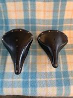 Twee Vintage Brooks leren fietszadels in zeer goede staat, Fietsen en Brommers, Fietsonderdelen, Ophalen of Verzenden, Zo goed als nieuw