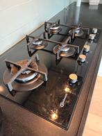 Bauknecht gaskookplaat 90 cm met wokbrander, Witgoed en Apparatuur, Kookplaten, 5 kookzones of meer, Ophalen of Verzenden, Zo goed als nieuw