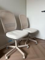 2 Beige Bureaustoelen - Setprijs!, Beige, Ophalen of Verzenden, Zo goed als nieuw, Bureaustoel