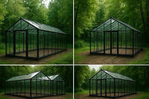 3,5M X 6M Tuinkas, Hobbykas, Kweekkas, Kas tuin, Glazen kas,, Tuin en Terras, Kassen, Zo goed als nieuw, Kweekkas, Aluminium, Glas