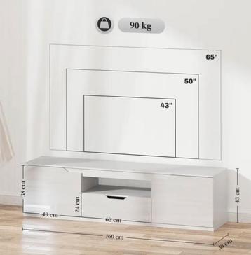 Hoogglans TV Meubel - Modern Design beschikbaar voor biedingen