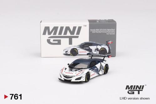 Honda NSX GT3 EVO Alpha Tauri van Mini GT 1/64 761, Hobby en Vrije tijd, Modelauto's | Overige schalen, Nieuw, Auto, Ophalen of Verzenden